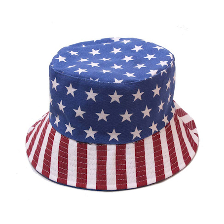 Topi baldi Warna Bendera Amerika 4th Of July Patriotik Aksesori