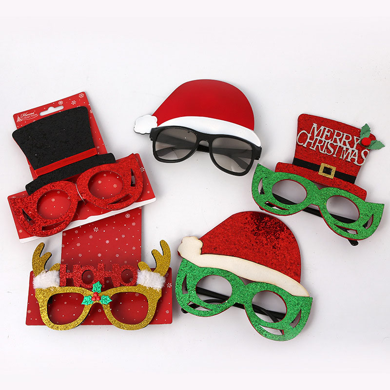 Gelas dihiasi Krismas