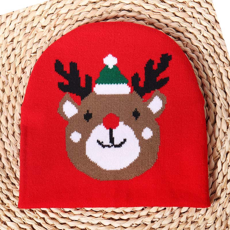 Hat Jacquard Beanie Krismas