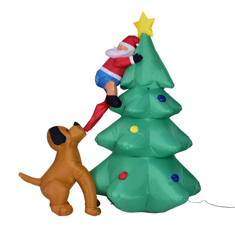 Pokok Krismas yang diketuai mainan kembung