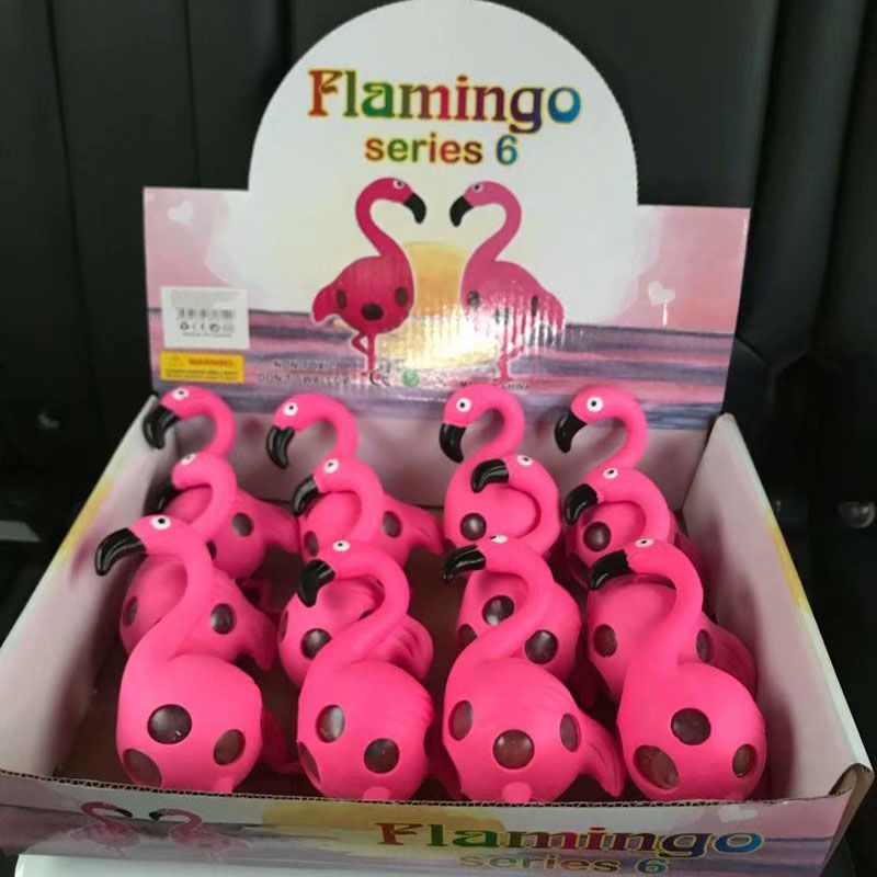 mainan picit plastik comel picit flamingo untuk kanak-kanak