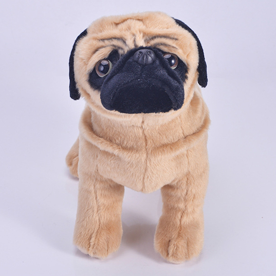 Bahan Plush Comel Dog Pug Boneka Mainan Mewah Pug Dog