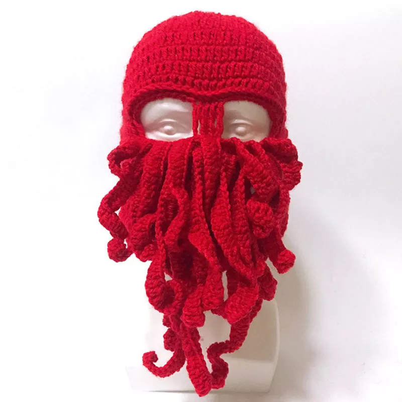 Topeng Ski Halloween Balaclava Topi Rajutan Octopus