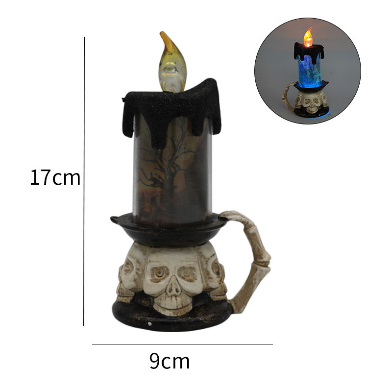 Hiasan Halloween LED Cahaya Lilin Labu