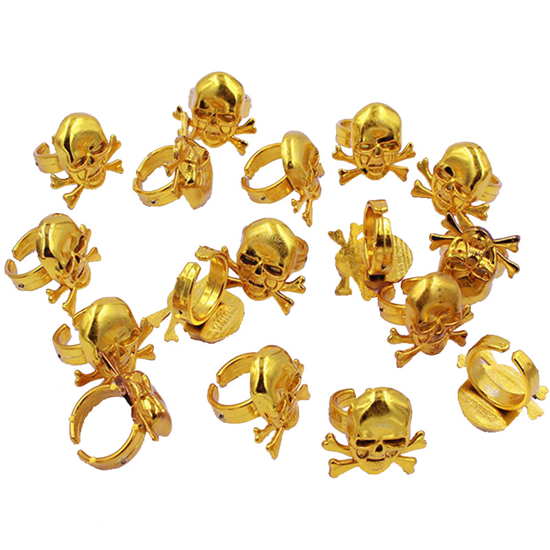 Cincin Bersalut Emas Halloween