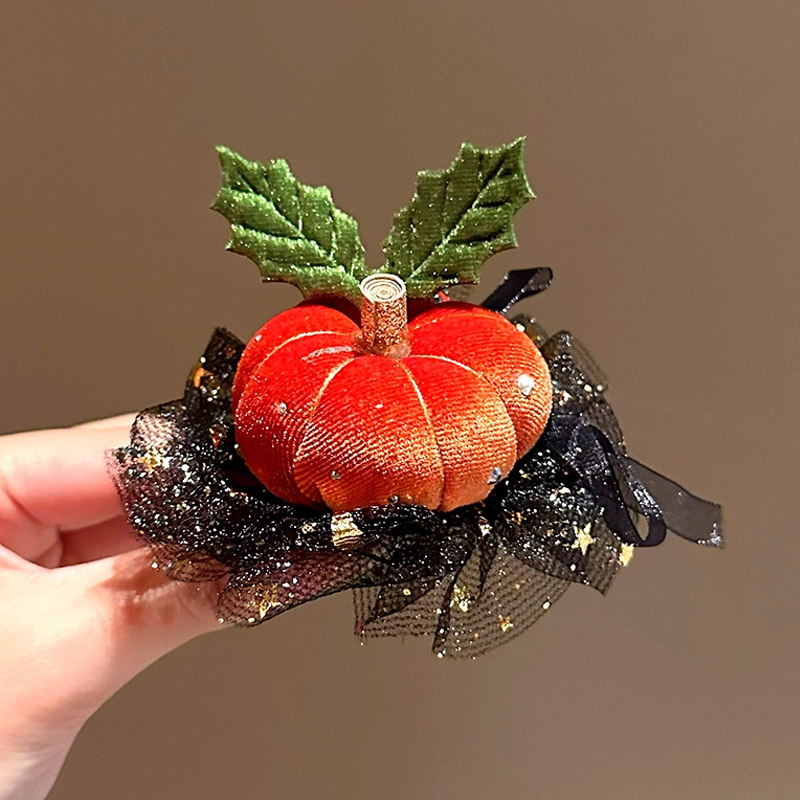 Klip Rambut Labu Halloween