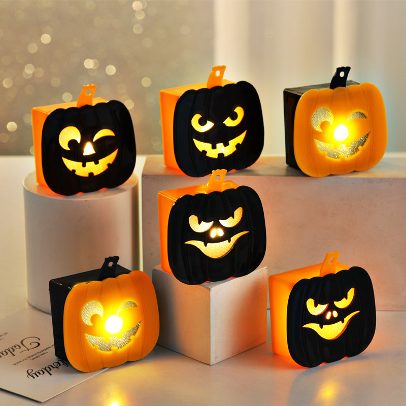 Hiasan Meja Halloween Lilin Teh LED Teh