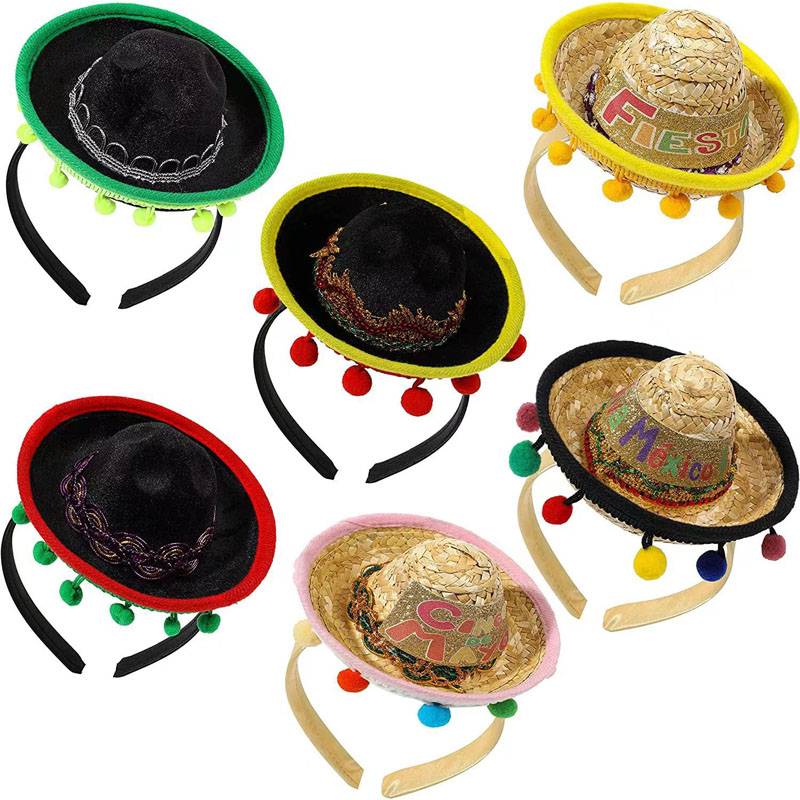 Topi hiasan botol topi haiwan peliharaan sombrero Mexico