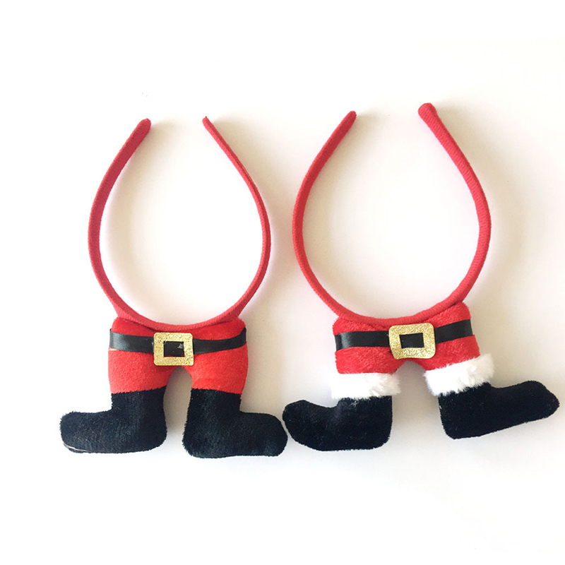 Pesta Hairbands Snowman Elf Legs Headband