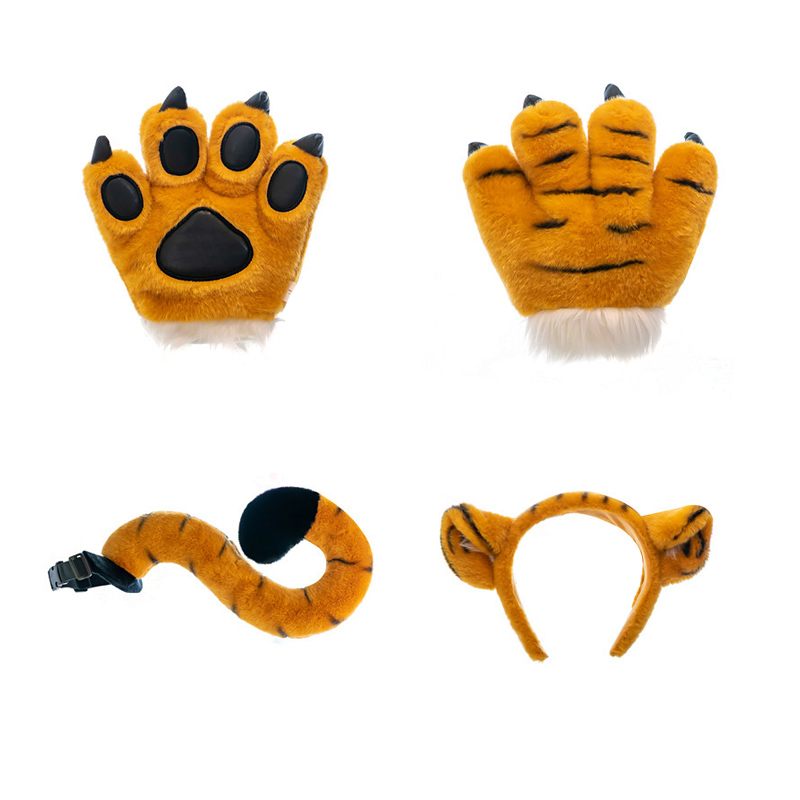 Set Tiger Tiger Paw Mainan Ekor Ditubuhkan