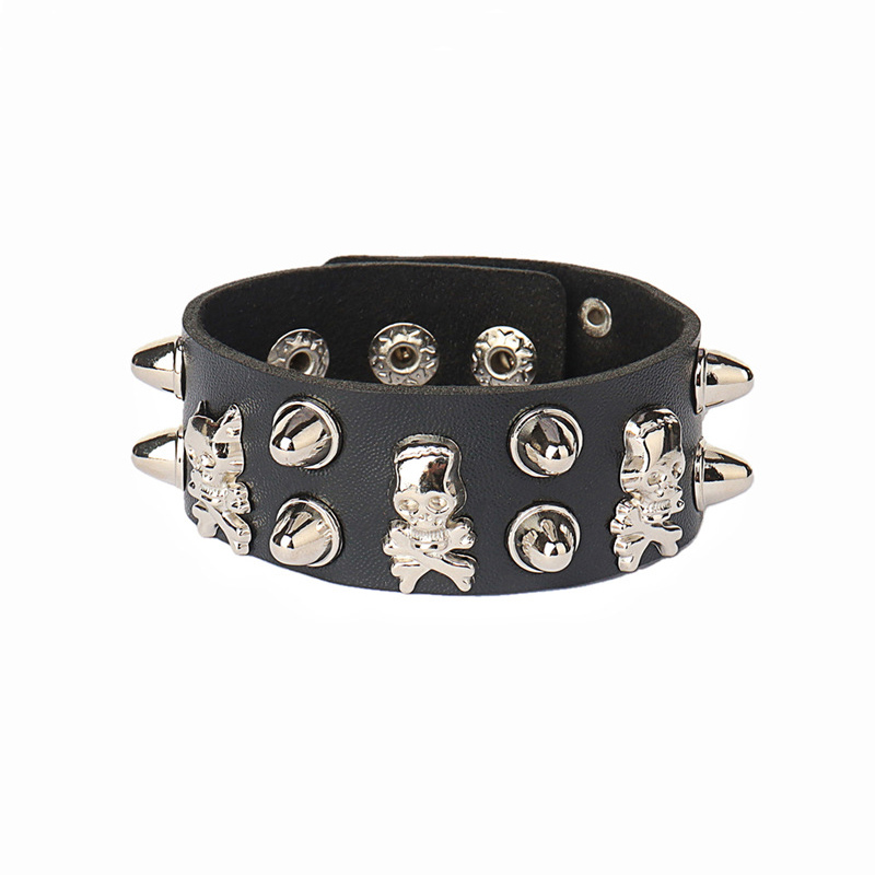 Punk Cuff Wristband Bangle Peribadi