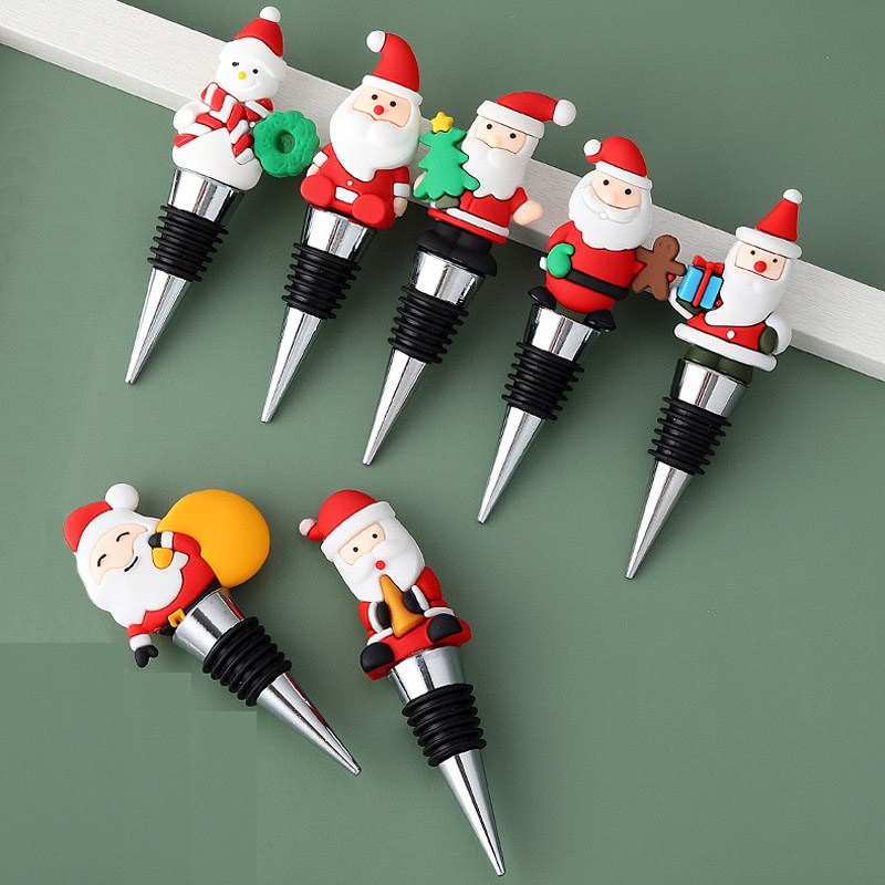 Santa claus penahan wain resin tahan lama