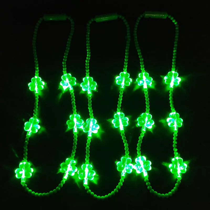 Kalung Shamrock LED Hari St Patrick