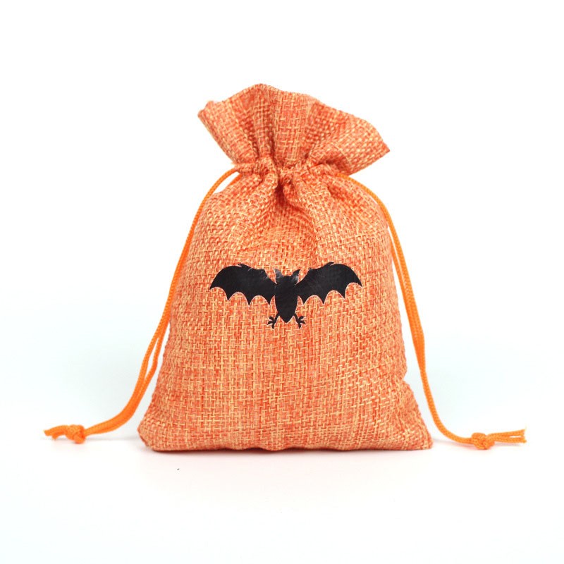 Halloween Drawstring Sublimasi Jute Bag Children's Candy Bag