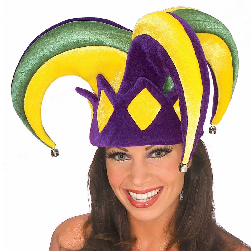 Topi parti Venetian Mardi Gras Giant Jester Hat