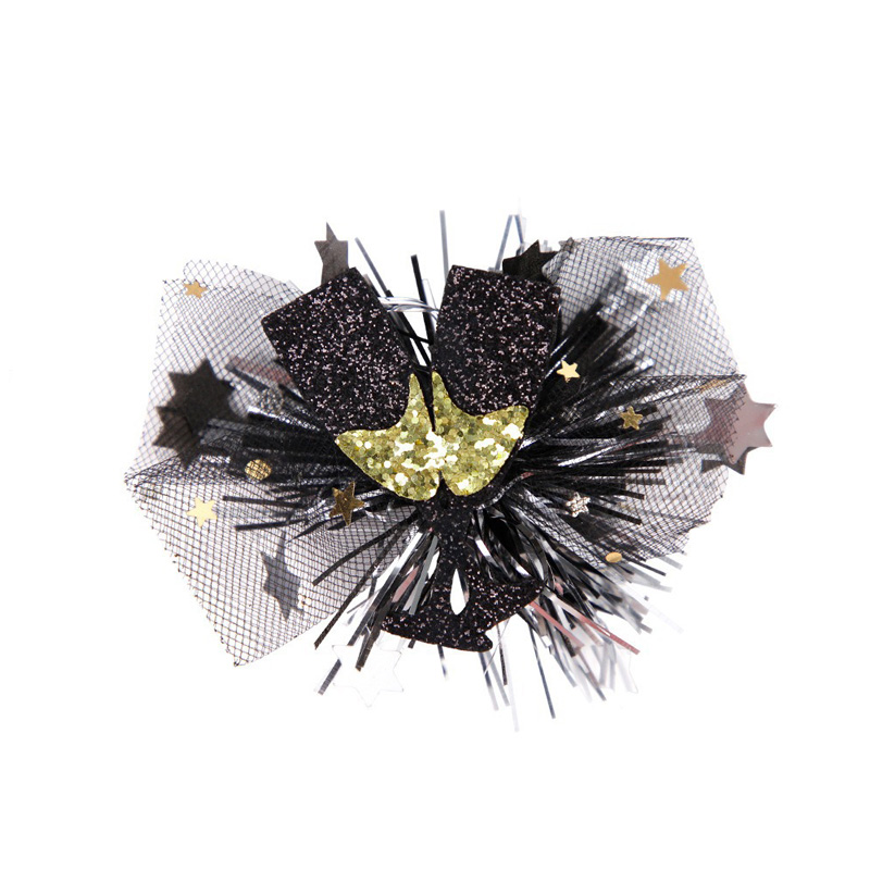 Vintage Black Gold Duckbill Party Hat Clip Hair