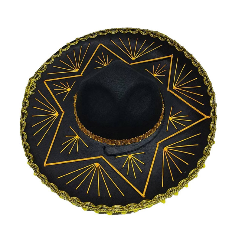 Topi Mexico bertepi lebar Barat
