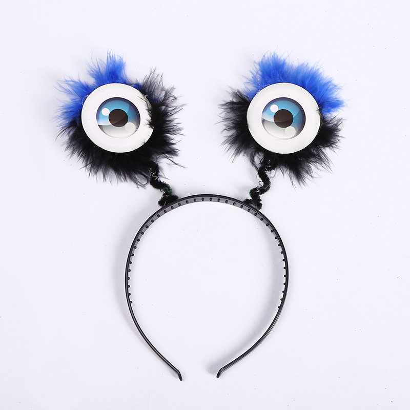 Alien Eyes Fluffy Headband UFO Antenna Headband